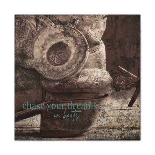 Bootstraps & Spurs Canvas - Cowgirl Home & Ranch