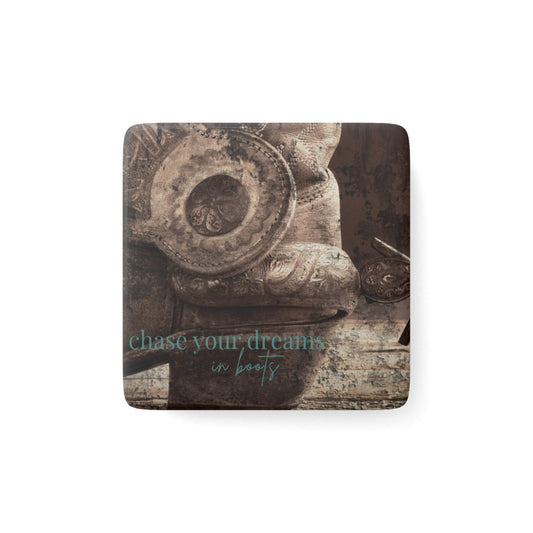 Bootstraps & Spurs Porcelain Magnet - Cowgirl Home & Ranch