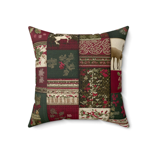 Cabin Noel Faux Suede Pillow - Cowgirl Home & Ranch