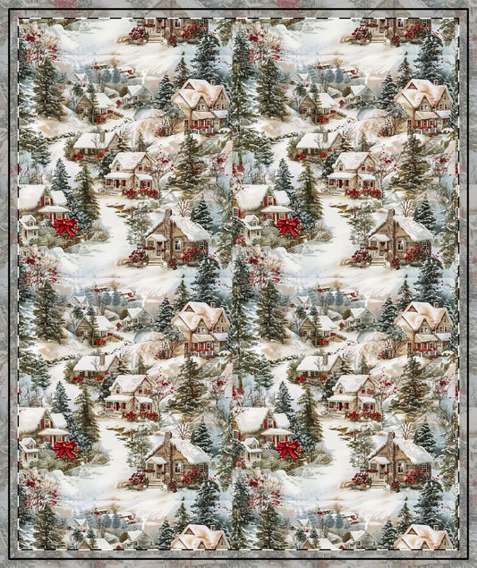 Christmas Farmhouse Quilted Throw - Cowgirl Home & Ranch