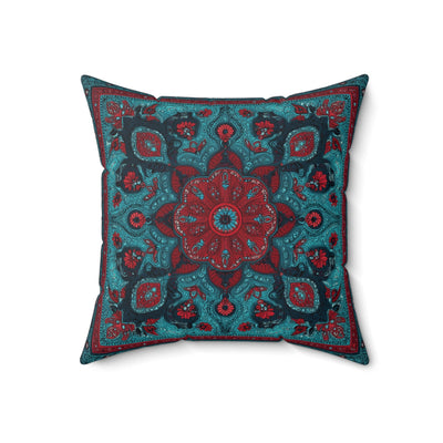 Cowgirl Bandana Faux Suede Pillow - Cowgirl Home & Ranch