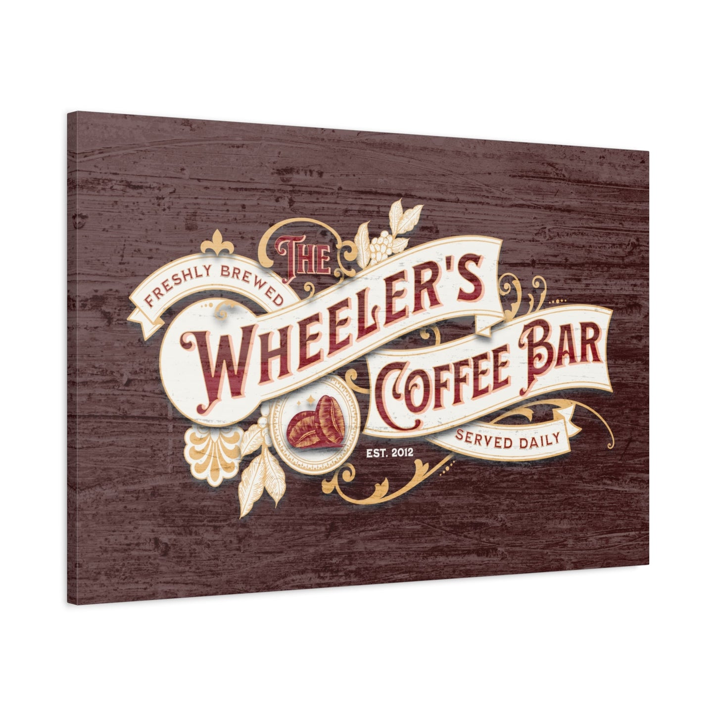 Custom Vintage Coffee Bar Canvas - Cowgirl Home & Ranch