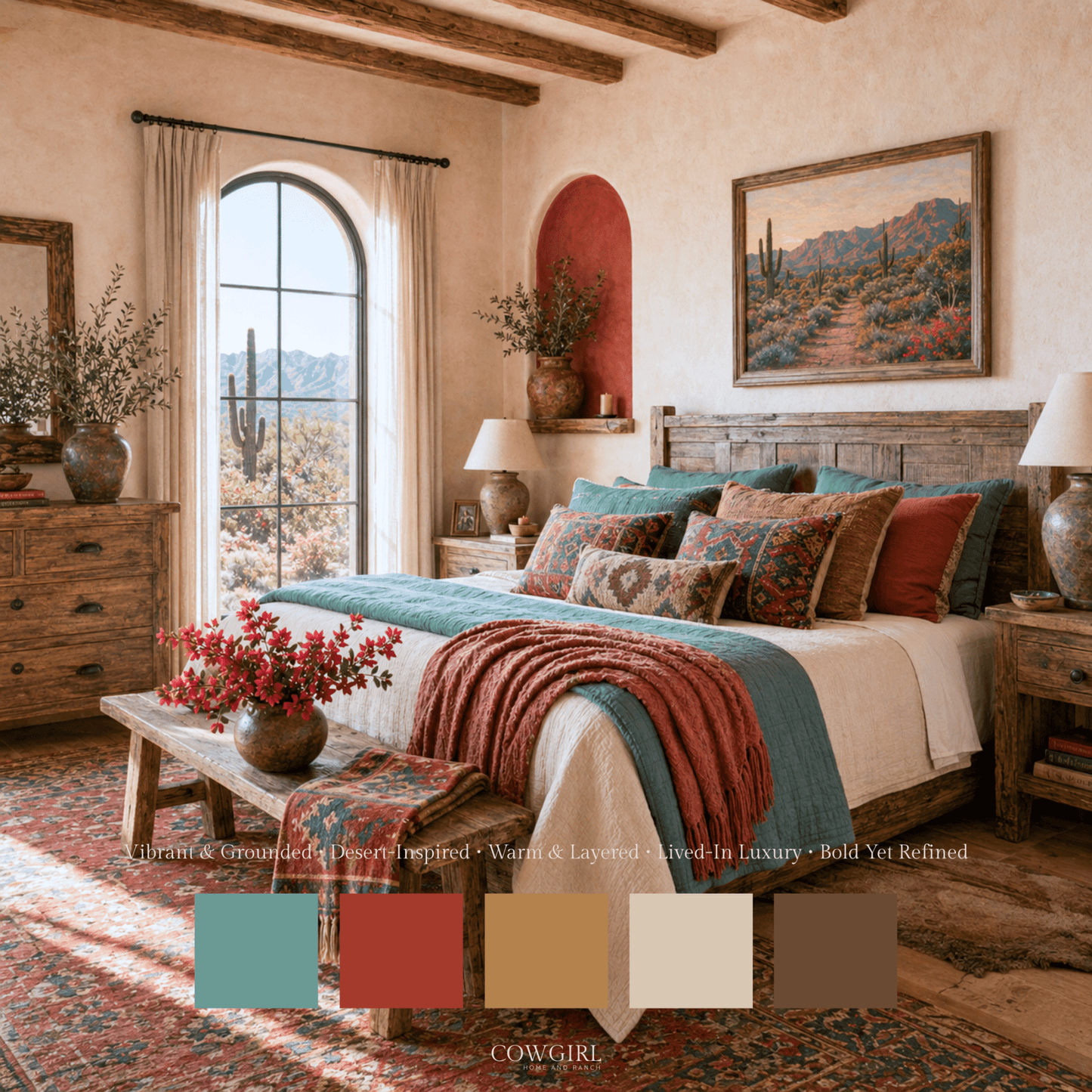 Desert Bloom Ranch Home Color Palette - Cowgirl Home & Ranch