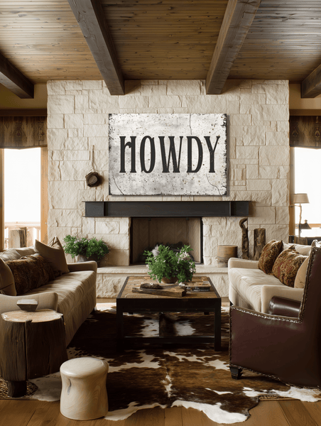 Howdy Western Farmhouse Canvas