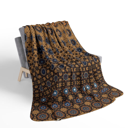 Kadra Nevitt Collection - Desert Horizon Fleece Sherpa Blanket - Cowgirl Home & Ranch