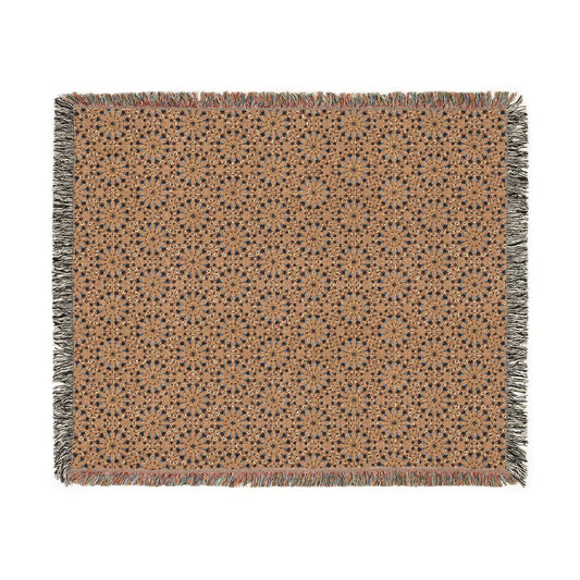 Kadra Nevitt Collection - Gold Sunburst Woven Blanket - Cowgirl Home & Ranch