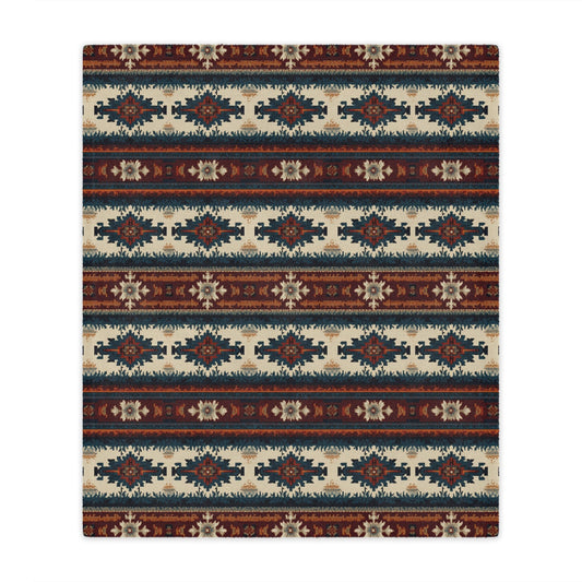 Painted Prairie Minky Blanket - Cowgirl Home & Ranch