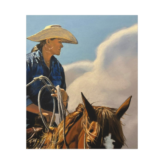 "Roping the Wind" Canvas by Kadra Nevitt - Cowgirl Home & Ranch