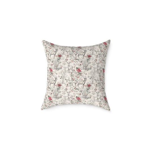 Rosewood Meadow Canvas Pillow - Cowgirl Home & Ranch