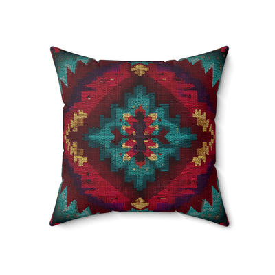 Turquoise Mesa Faux Suede Pillow - Cowgirl Home & Ranch