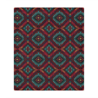 Turquoise Mesa Minky Blanket - Cowgirl Home & Ranch