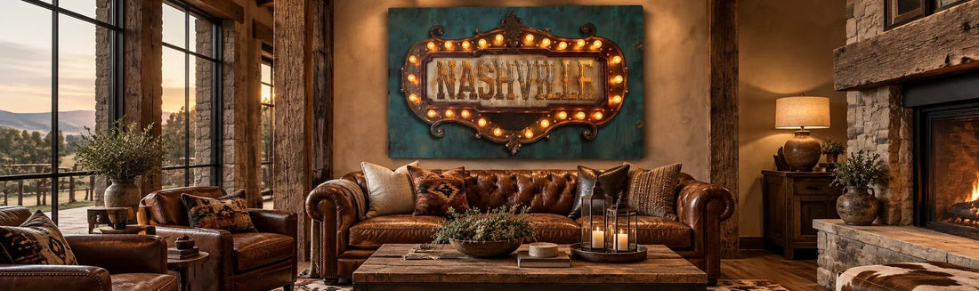 The Story Behind Our Marquee Art - Cowgirl Home & Ranch
