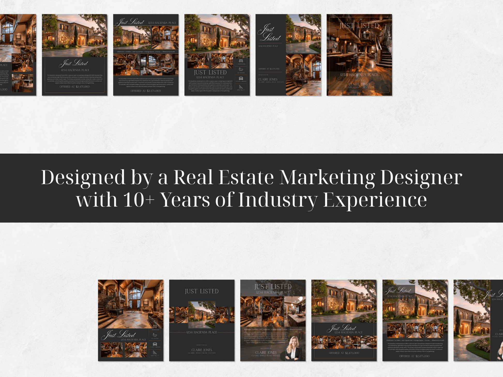 12 Luxury Just Listed Social Media Canva Templates - Cowgirl Home & Ranch