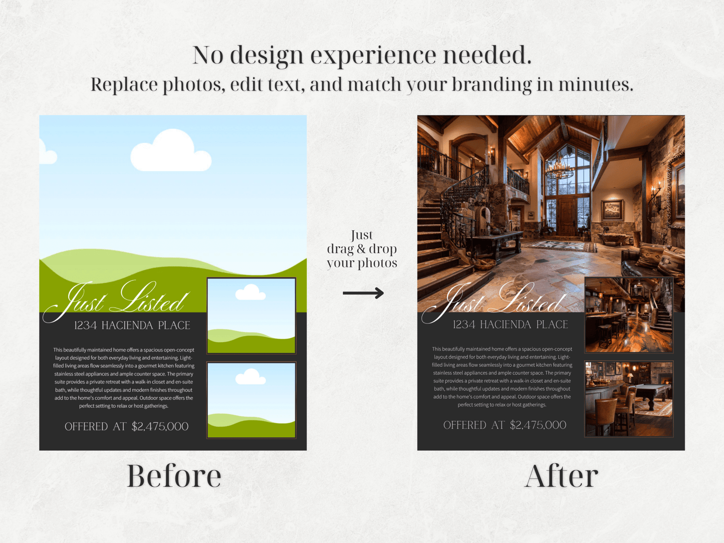 12 Luxury Just Listed Social Media Canva Templates - Cowgirl Home & Ranch