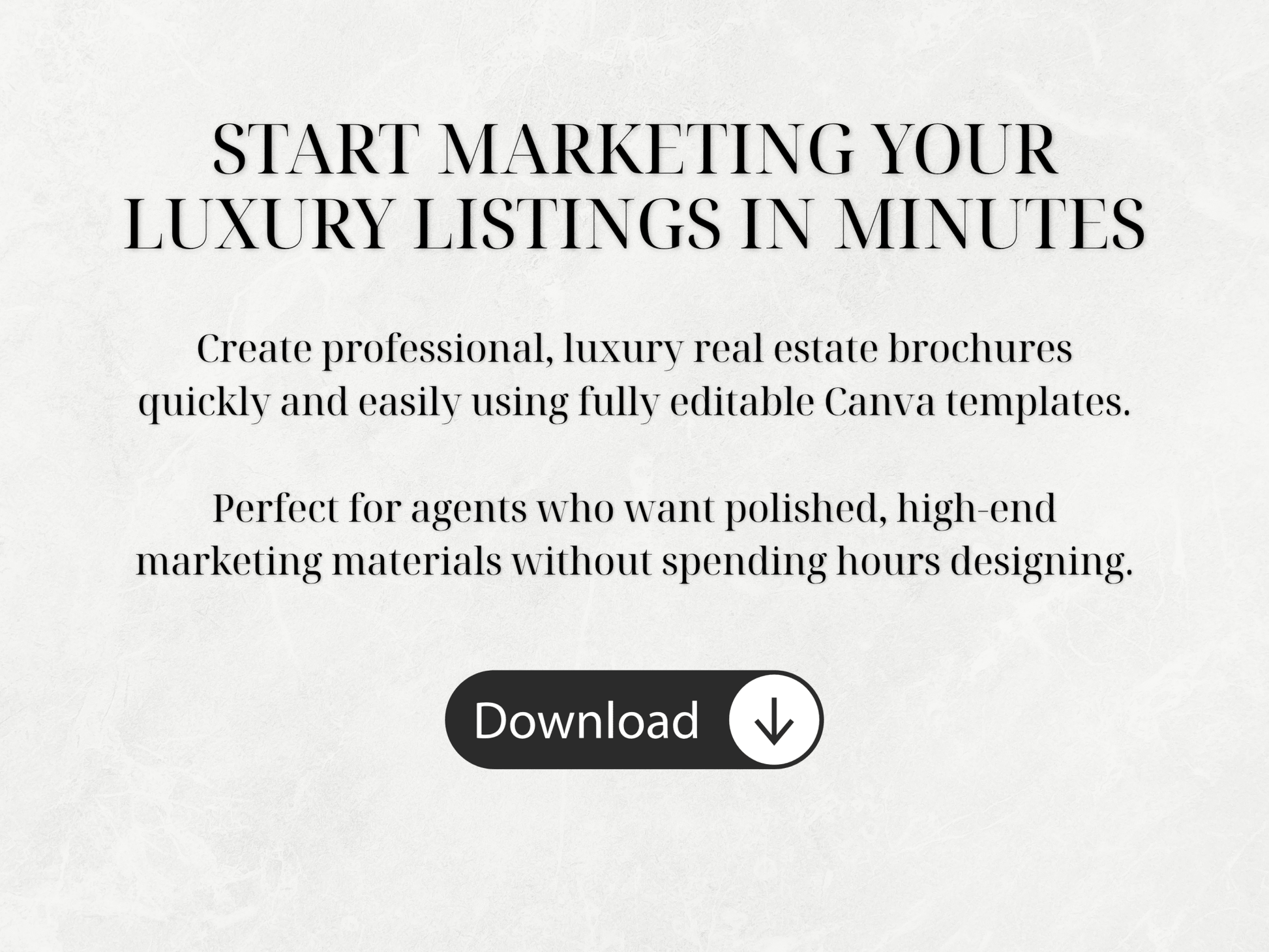 6 Luxury Just Listed 11x17 Fold Over Brochure Canva Templates - Cowgirl Home & Ranch