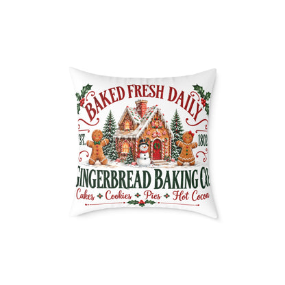 Gingerbread Co. Vintage Canvas Pillow