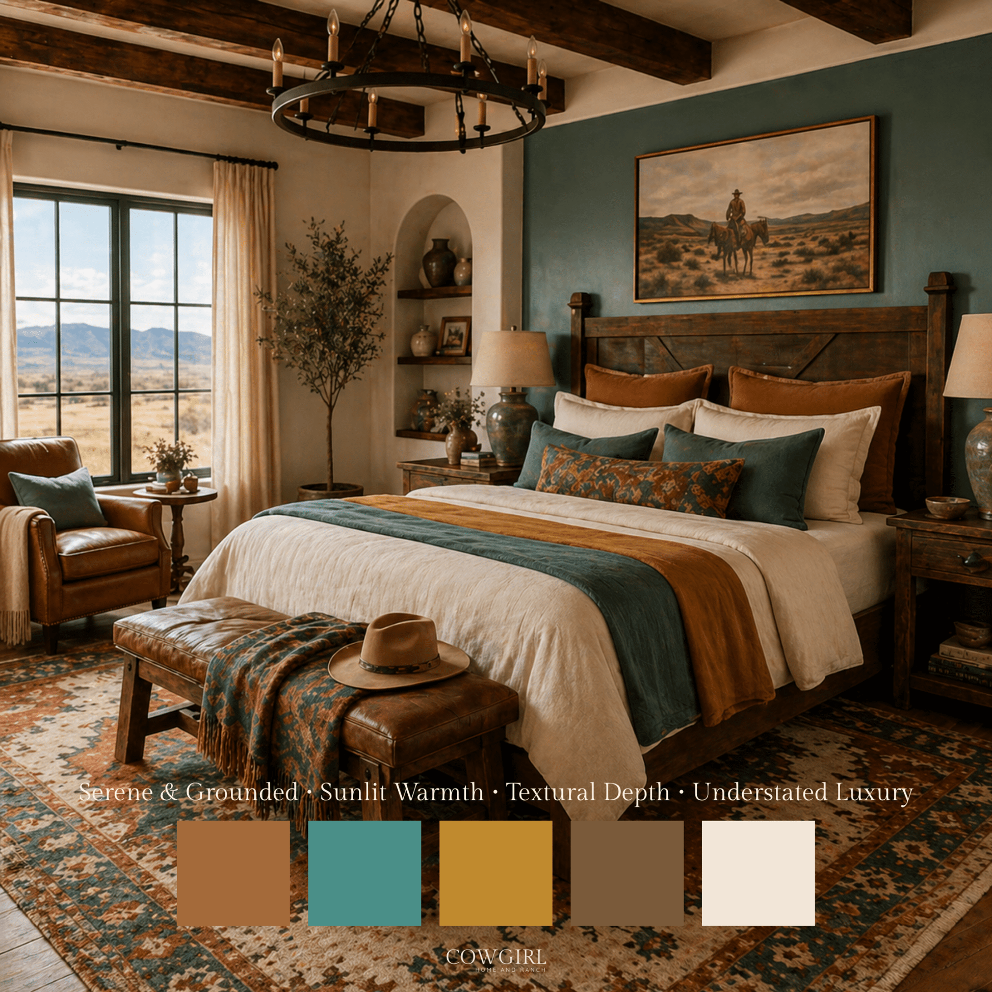 Amber Horizon Home Color Palette - Cowgirl Home & Ranch