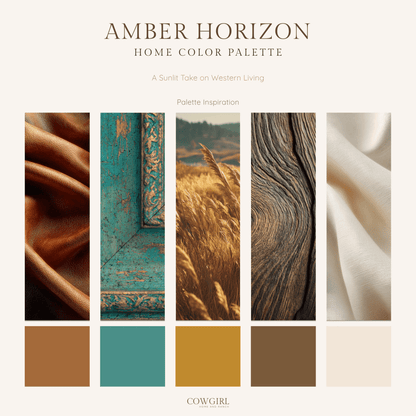 Amber Horizon Home Color Palette - Cowgirl Home & Ranch