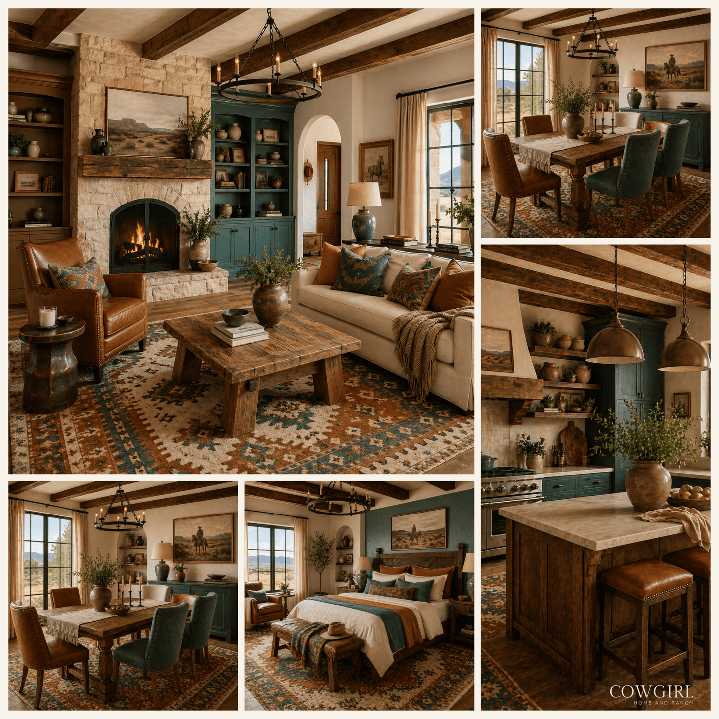 Amber Horizon Home Color Palette - Cowgirl Home & Ranch