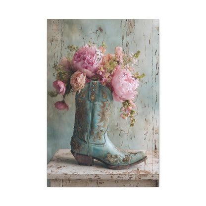 Bloom and Boot Canvas Art - Cowgirl Home & Ranch
