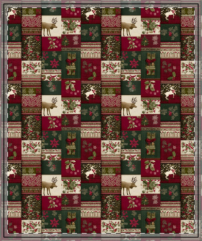 Cabin Noel Quilted Blanket - Cowgirl Home & Ranch