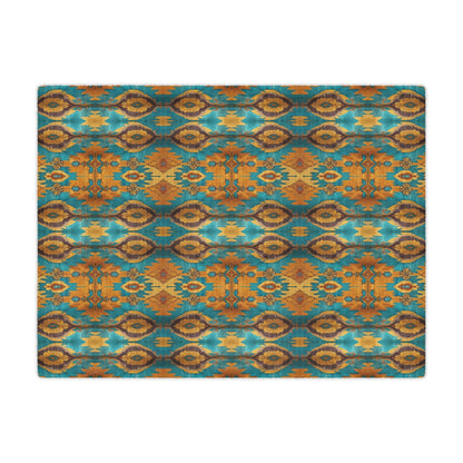 Canyon Echo Ikat Minky Blanket - Cowgirl Home & Ranch
