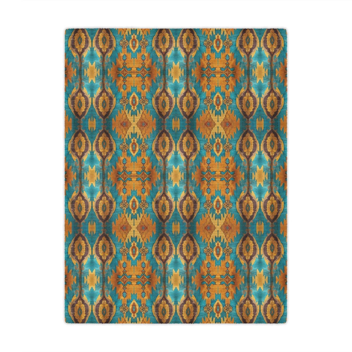 Canyon Echo Ikat Minky Blanket - Cowgirl Home & Ranch