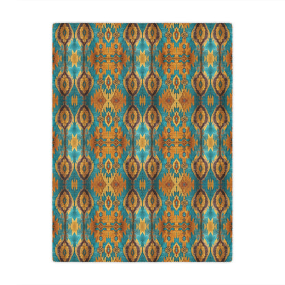 Canyon Echo Ikat Minky Blanket - Cowgirl Home & Ranch