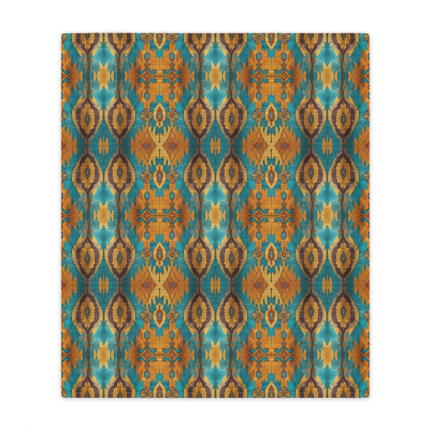 Canyon Echo Ikat Minky Blanket - Cowgirl Home & Ranch