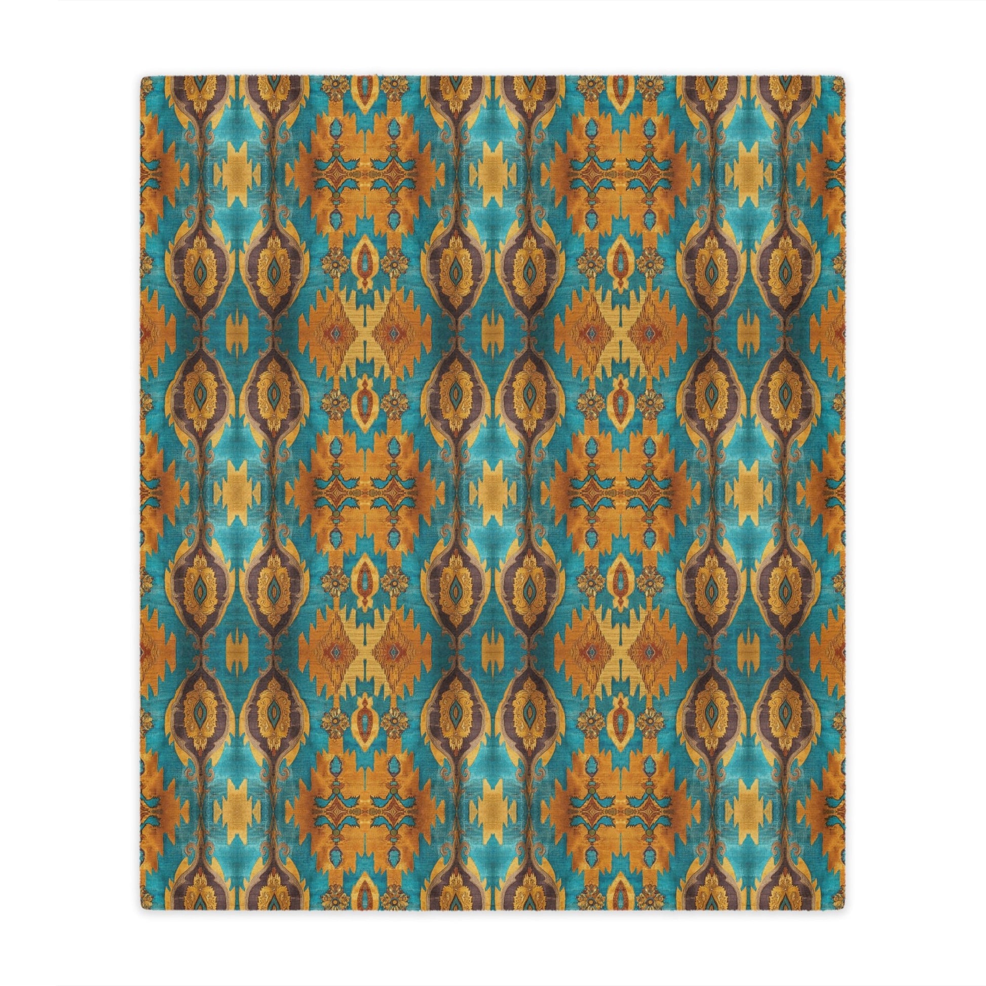 Canyon Echo Ikat Minky Blanket - Cowgirl Home & Ranch