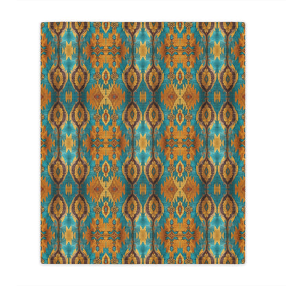 Canyon Echo Ikat Minky Blanket - Cowgirl Home & Ranch