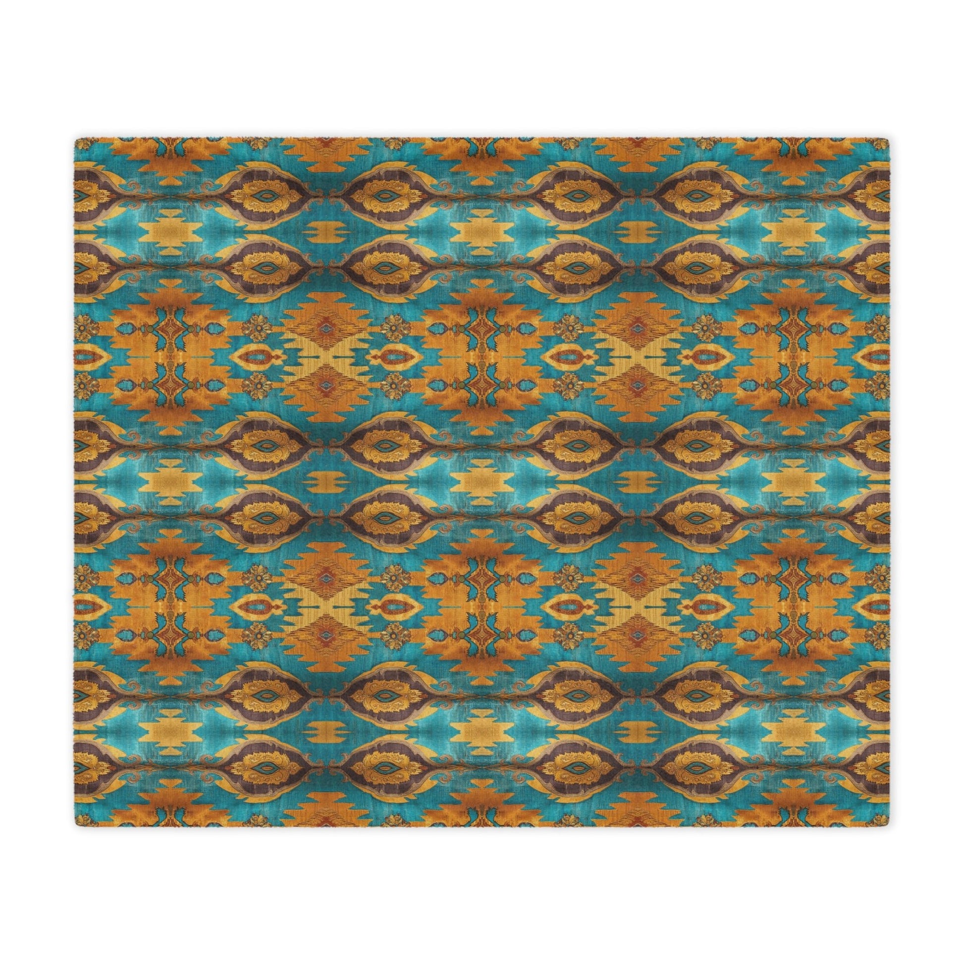Canyon Echo Ikat Minky Blanket - Cowgirl Home & Ranch