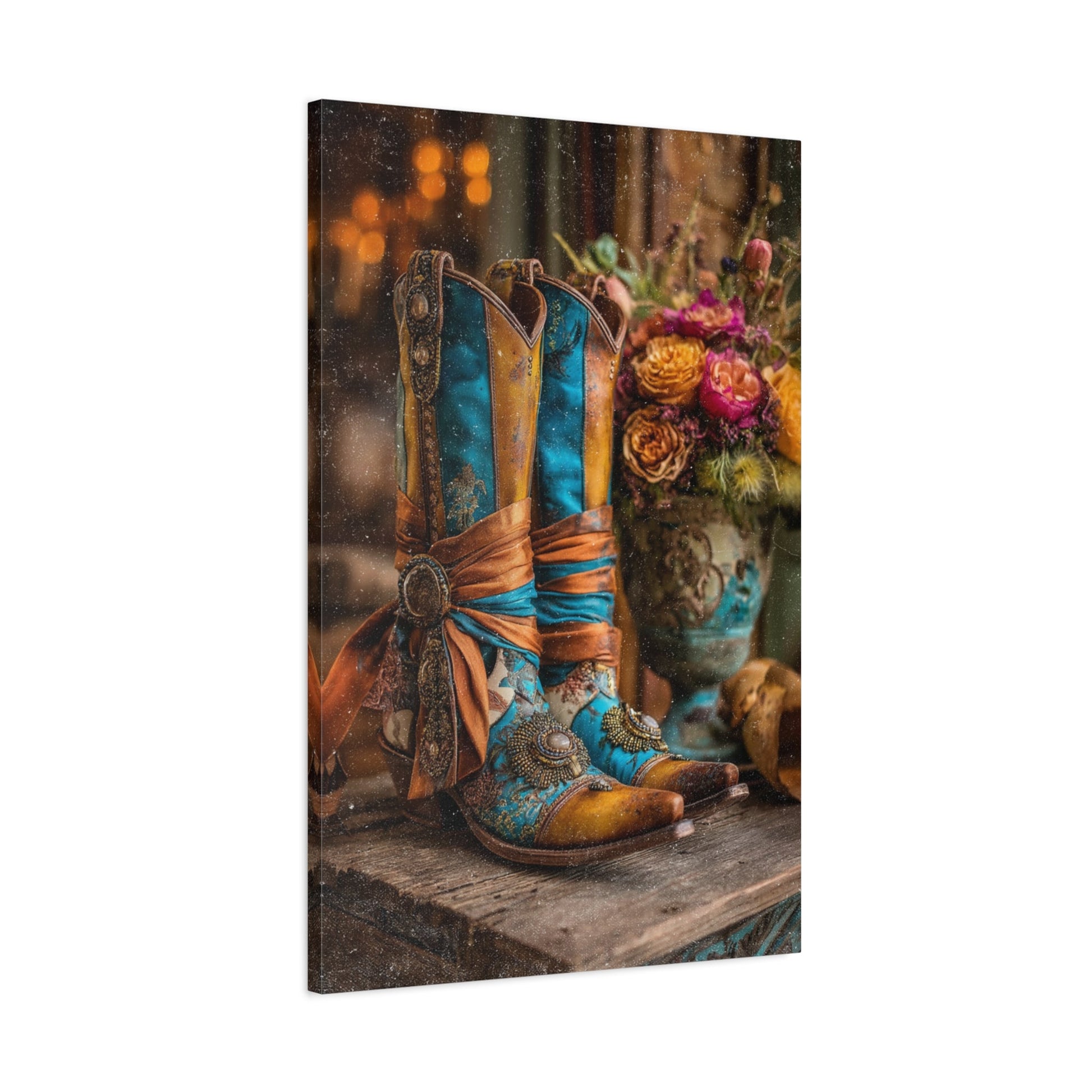 Cowgirl Heirloom Boots Canvas - Cowgirl Home & Ranch
