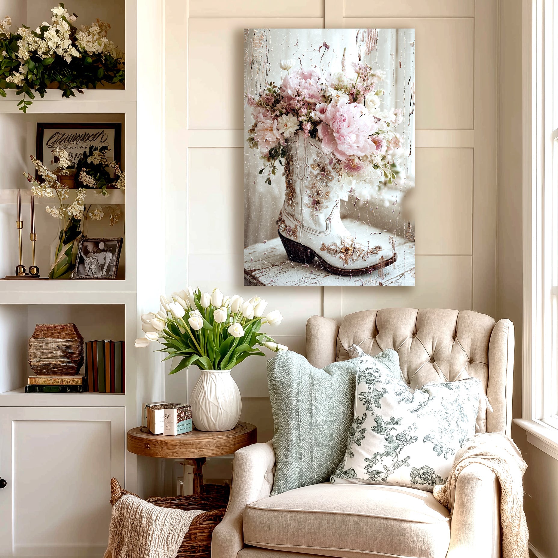 Cowgirl Romance Canvas Art - Cowgirl Home & Ranch