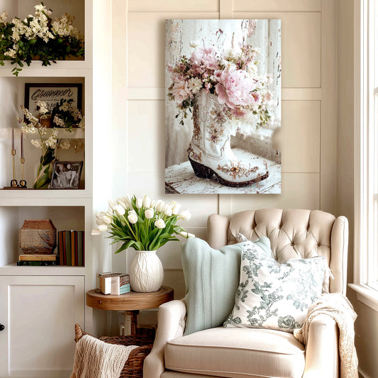 Cowgirl Romance Canvas Art - Cowgirl Home & Ranch