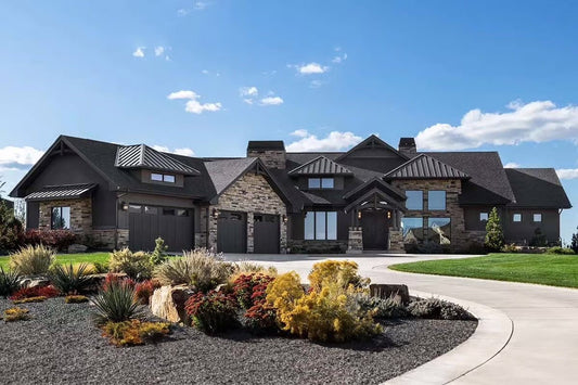 Craftsman Home Plan with Vaulted Great Room, Angled 4 - Car Garage & Optional Lower Level – 4,670 Sq Ft - Cowgirl Home & Ranch