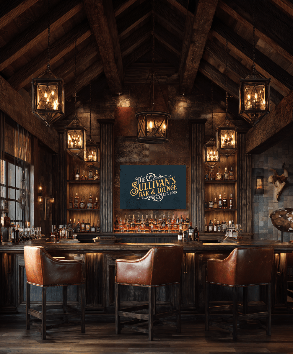 Custom Bar & Lounge Canvas - Cowgirl Home & Ranch