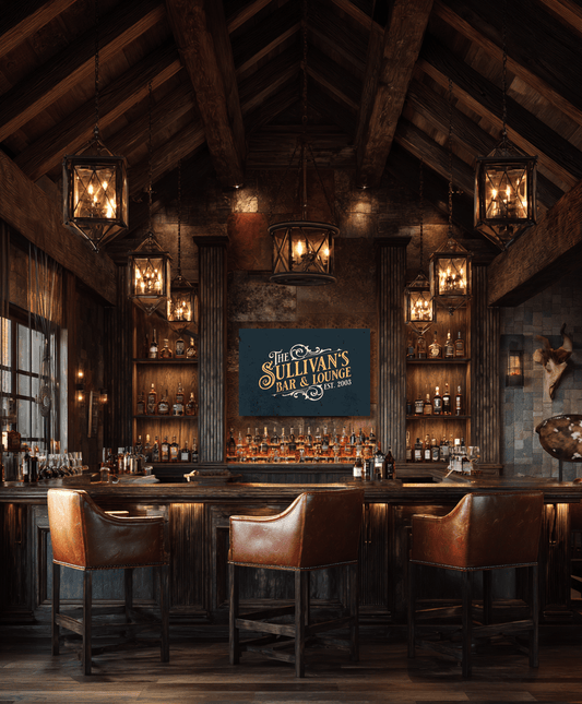 Custom Bar & Lounge Canvas - Cowgirl Home & Ranch