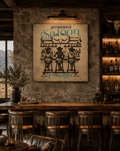 Custom Cowgirl Saloon Canvas - Cowgirl Home & Ranch