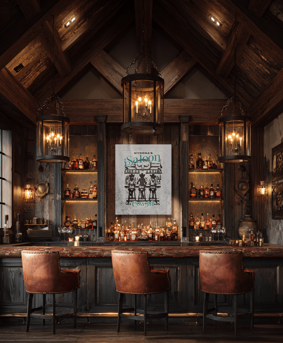 Custom Cowgirl Saloon Canvas - Cowgirl Home & Ranch