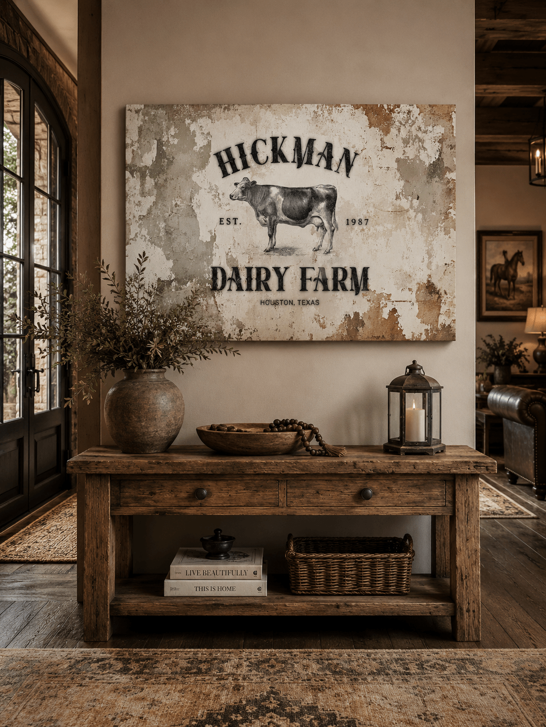Custom Dairy Farm Heritage Canvas - Cowgirl Home & Ranch