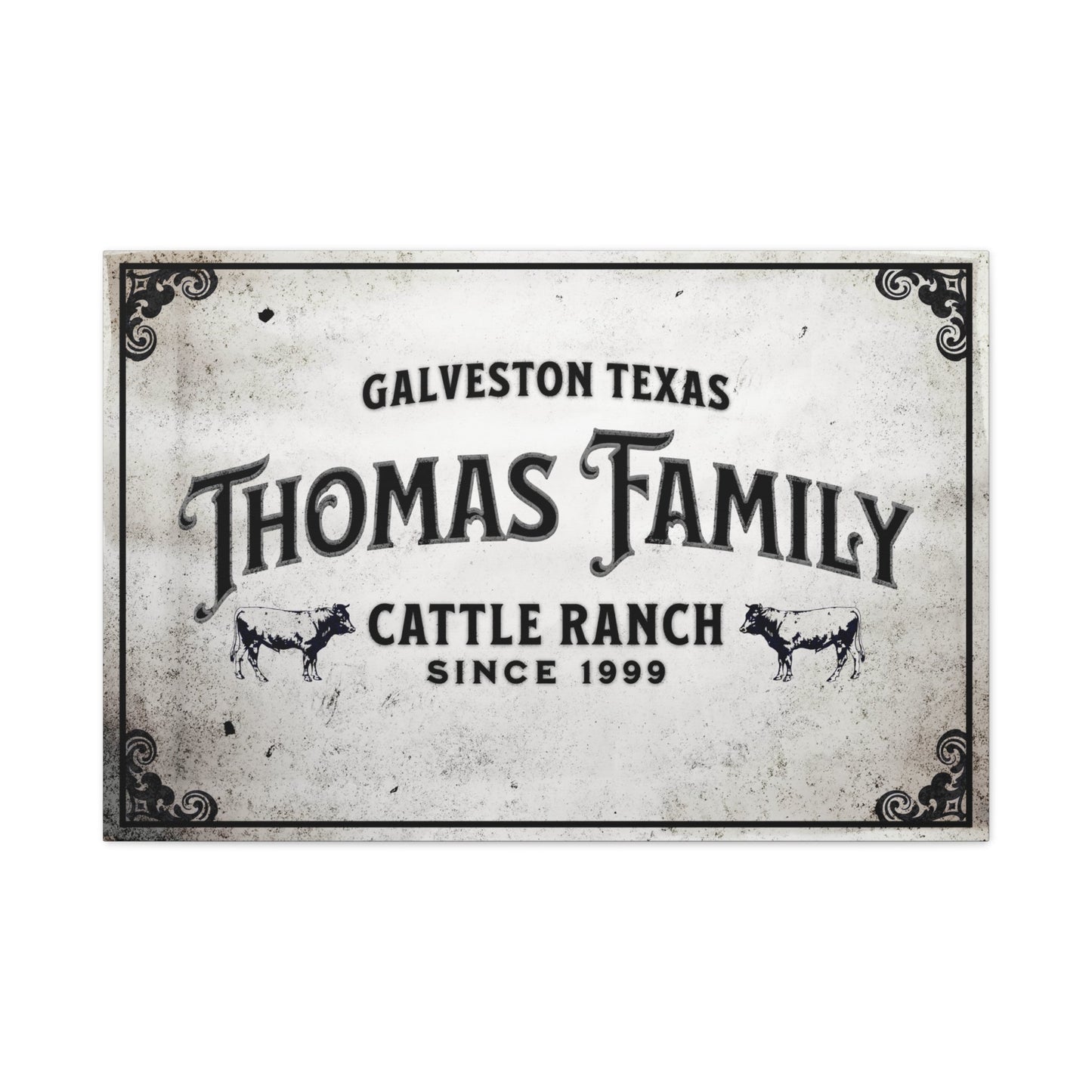 Custom Family Ranch Canvas - Cowgirl Home & Ranch