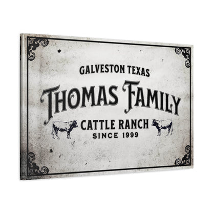 Custom Family Ranch Canvas - Cowgirl Home & Ranch
