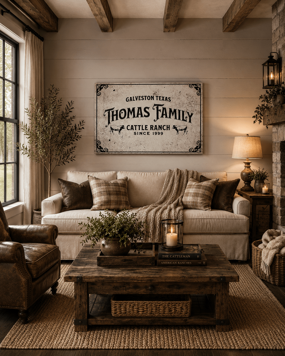 Custom Family Ranch Canvas - Cowgirl Home & Ranch