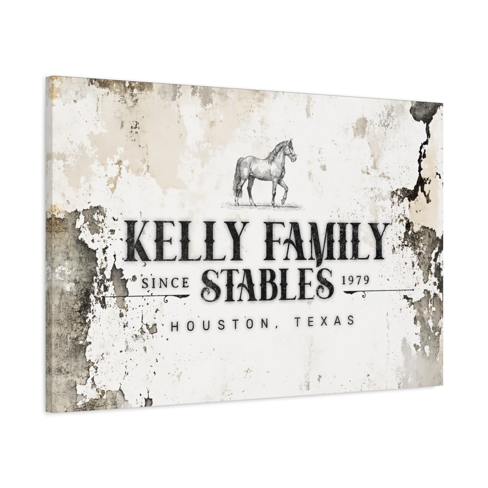 Custom Family Stables Heritage Canvas - Cowgirl Home & Ranch