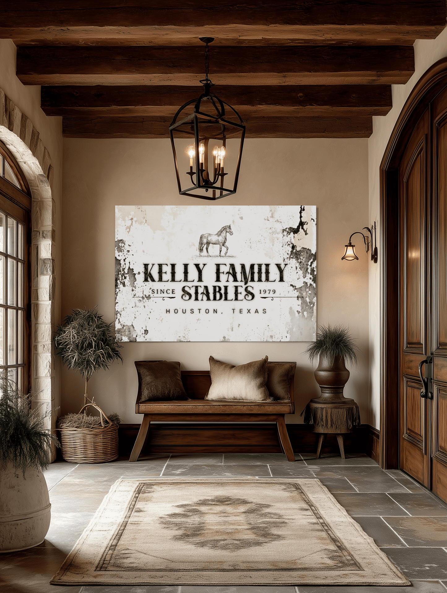 Custom Family Stables Heritage Canvas - Cowgirl Home & Ranch