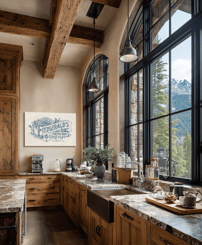 Custom Gourmet Coffee Bar Canvas - Cowgirl Home & Ranch