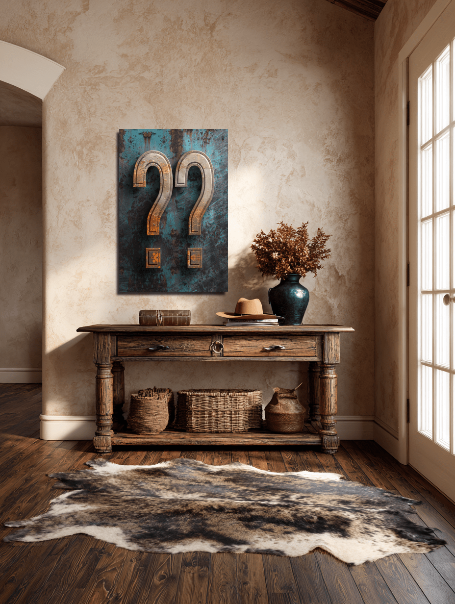 Custom State Vintage Typography Canvas - Cowgirl Home & Ranch