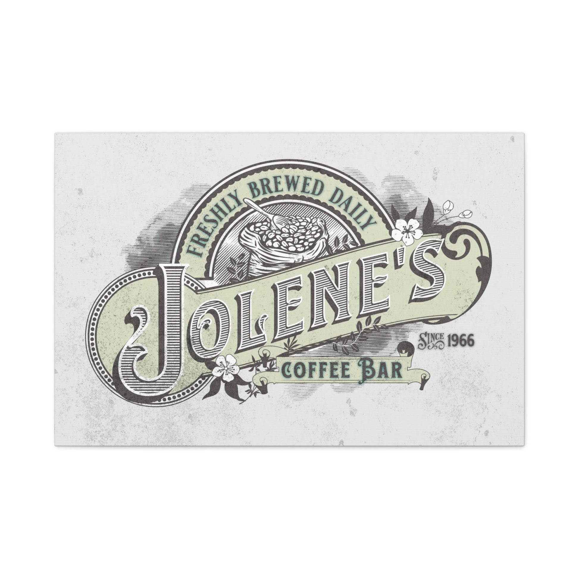 Custom Vintage Coffee Bar Canvas - Cowgirl Home & Ranch