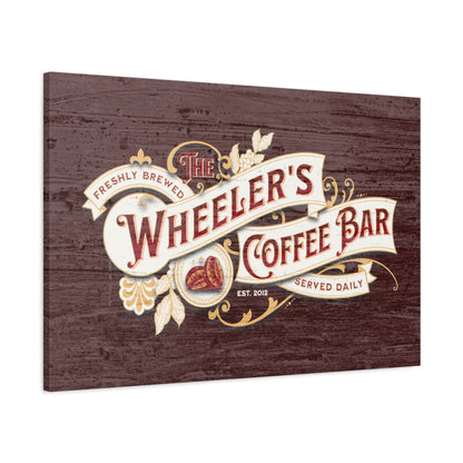 Custom Vintage Coffee Bar Canvas - Cowgirl Home & Ranch